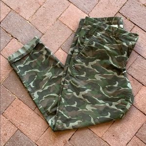 Gap Camo Pants Rolled Cuff SZ 14